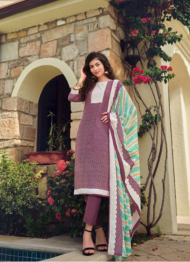 Isabella By Zulfat Printed Cotton Dress Material Catalog
